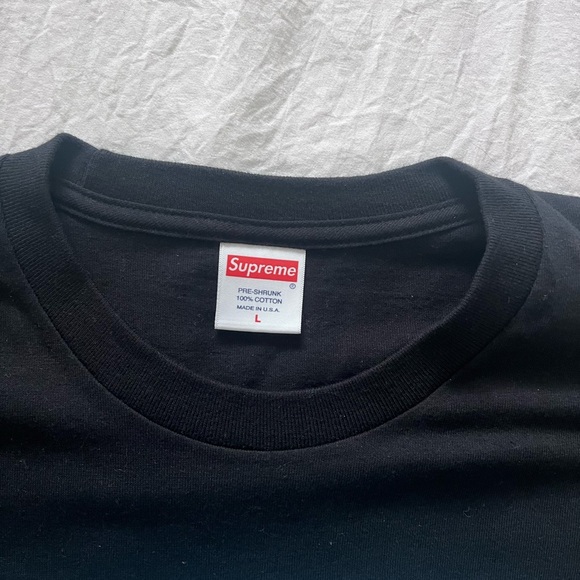 Supreme Black Tee with Graphic Print - Picture 2 of 2
